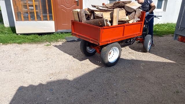 Самоходная тележка. Первое использование. смотреть онлайн