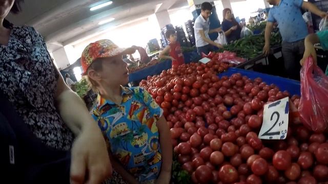 Анталия. Рынок в Анталии. Где купить дешевые продукты. Базар в Анталии.
