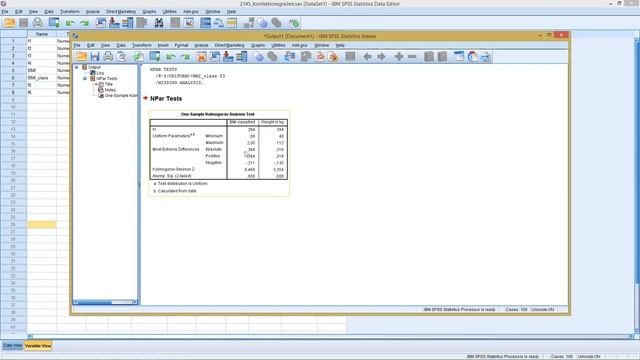 SPSS - Distribution Tests - Uniform Distribution смотреть онлайн