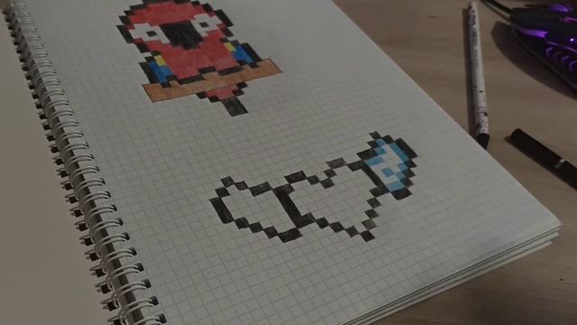 Как нарисовать МИНИ-СЕРДЦЕ по клеточкам быстро и легко ❤ смотреть онлайн