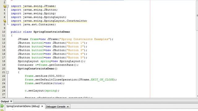 Java Programming Tutorial -SpringLayout.Constraints-11- public Spring getHeight() смотреть онлайн
