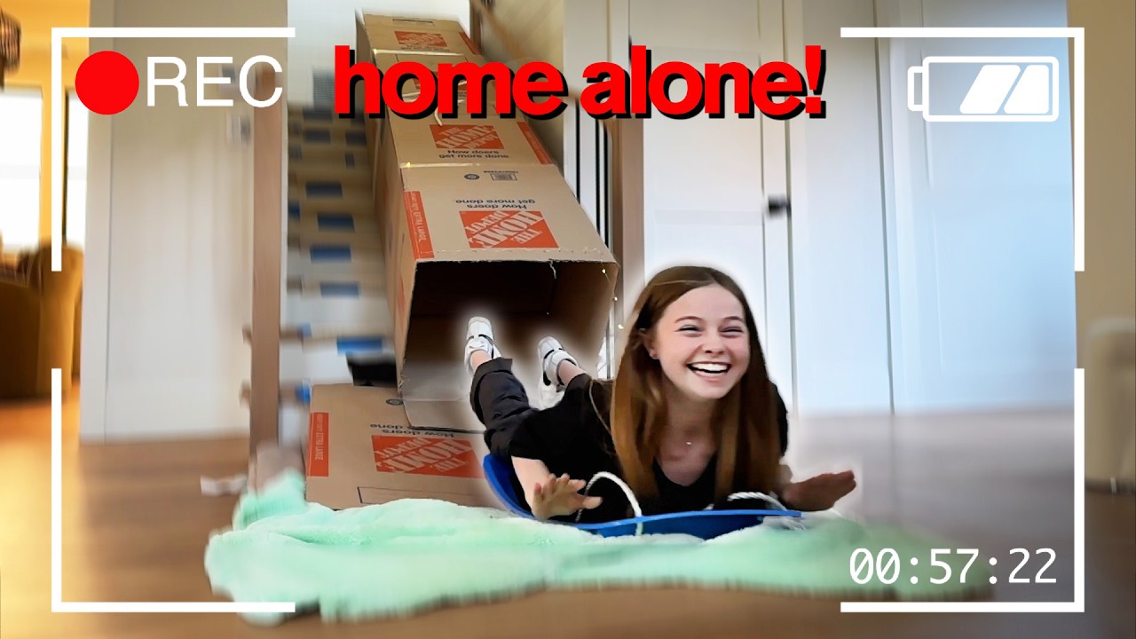 HOME ALONE Without Parents For 24 Hours _Security Cameras_