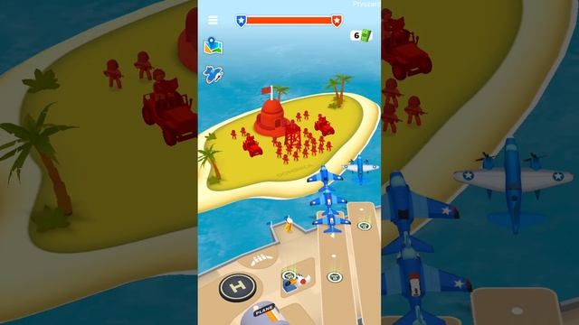 Aircraft Battle - Gameplay Walkthrough Part 1 Stickman War Army Aircraft Commander Naval Defense смотреть онлайн