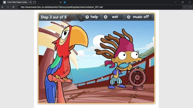BBC Bitesize KS1 Literacy Pirate Spelling Walkthrough смотреть онлайн