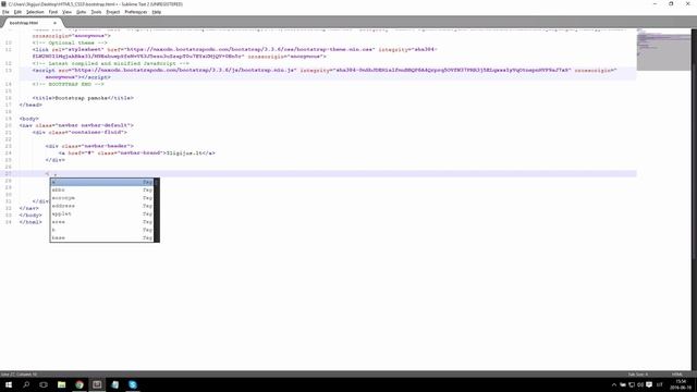 HTML5/CSS3 - 58 - Bootstrap: Navigacijos baras смотреть онлайн