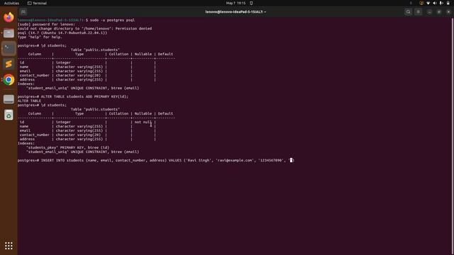 Add PRIMARY KEY constraint in existing table смотреть онлайн