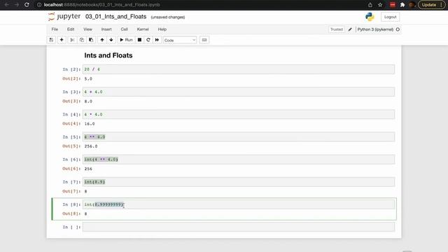 Int and Float | Python Essential Training смотреть онлайн