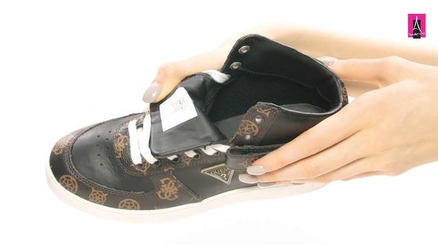 3405209 Видеообзор I Женские кеды высокие GUESS GEPC смотреть онлайн