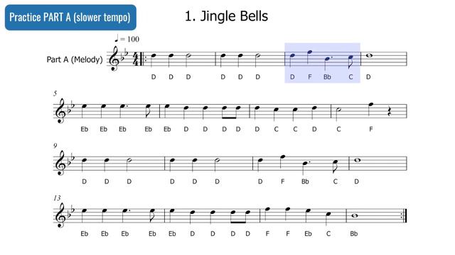 FLUTE Jingle Bells Duet | Free Sheet Music