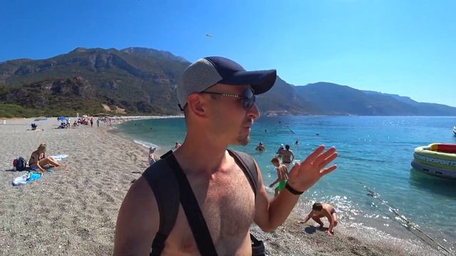 Турция. Олюдениз. Турция, самое красивое место - Голубая лагуна - лучший пляж. Обзор. Отдых в Турци смотреть онлайн