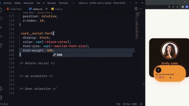Profile Card UI Design Using HTML CSS & JavaScript смотреть онлайн