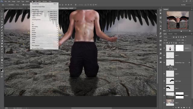 Burning Demon Fantasy Photo Manipulation | Photoshop Tutorial Cs6/cc