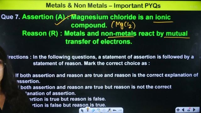 Metals and Non Metals Assertion Reason Questions | Class 10 Chemistry Chapter 3 | CBSE Board 2024 смотреть онлайн