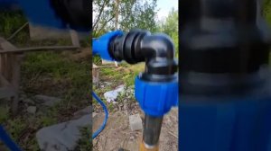 Поворотная муфта для гидробурения абиссинской скважины из пнд уголка!  Вертлюг гусак !