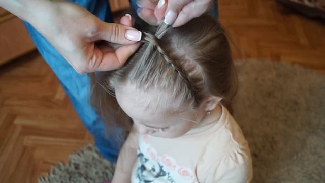 Как заплести косичку - ободок? смотреть онлайн