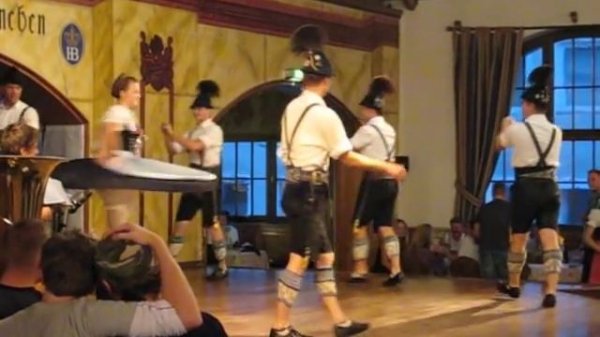 Bavarian Dance at Oktoberfest
