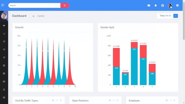 Ekan Bootstrap Admin HTML Template with Dark Sidebar Theme смотреть онлайн