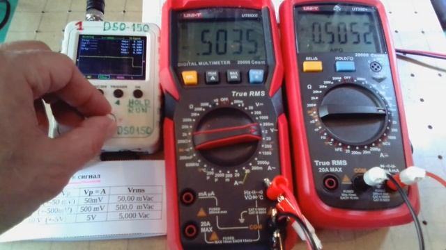 Vac Testing UTI-T UT89XE (20000 counts) with UTI-T UT39E+(20000 counts) and DSO-150 (in Bulgarian смотреть онлайн