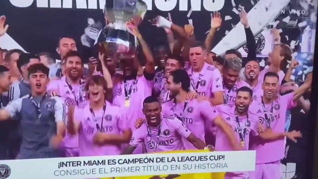 Inter Miami Trophy Celebration in Final || Lionel Messi Another Trophy || Inter Miami Winning Momen смотреть онлайн