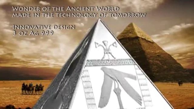 $15 SIlver Coin - THE GREAT PYRAMIDS - Niue 2014 - Innovative design - 3 oz Ag 999 смотреть онлайн