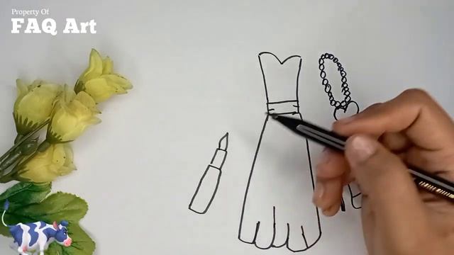 Drawing And Coloring Party Dress | Рисование И Раскрашивание Вечернего Платья смотреть онлайн