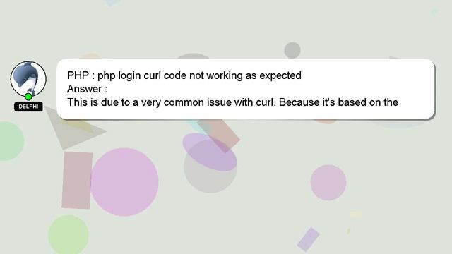 PHP : php login curl code not working as expected смотреть онлайн