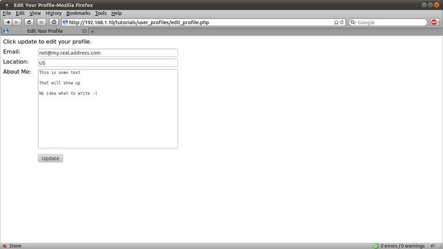 PHP Tutorial: User Profiles [part 00] смотреть онлайн