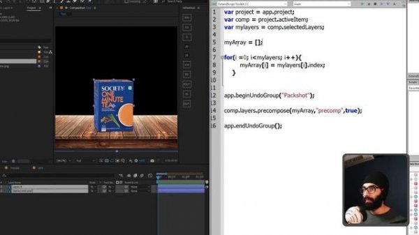 Ae Script to precompose selected layer | Google Drive upload error fix