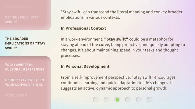 Unveiling the Essence of "Stay Swift" in English смотреть онлайн