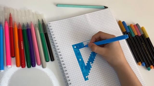 Эмблема Атлетико Мадрид рисунок по клеточкам. Футбол. смотреть онлайн