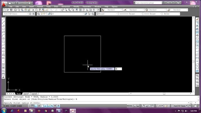 How to use Fillet Command in Autocad [Hindi - हिंदी] смотреть онлайн