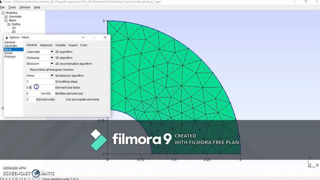 Creación de una malla de EF 2D con T10 mediante el software Gmsh 4.5.1 + PYTHON смотреть онлайн