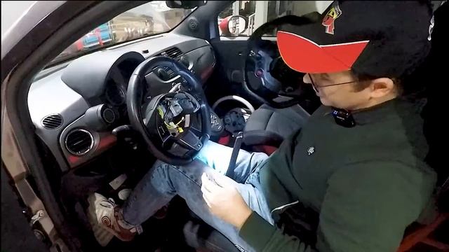 Fiat Abarth 500 steering wheel spacer installation смотреть онлайн