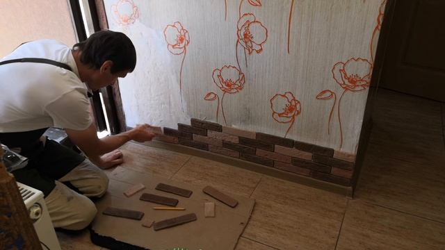 Кладка искусственного камня для новичка. #2 Пошаговая инструкция по укладке камня дома самому.