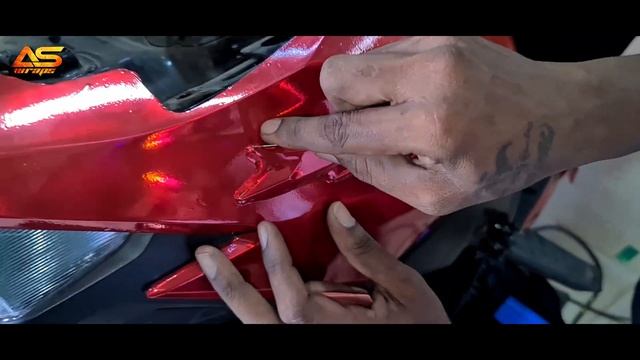 honda dio chrome red wrapping deadpool stickers... смотреть онлайн