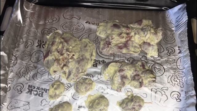 Маринованная печень и почки кролика , запечённые в духовке ? смотреть онлайн