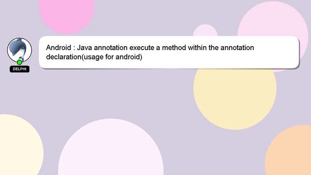 Android : Java annotation execute a method within the annotation declaration(usage for android) смотреть онлайн