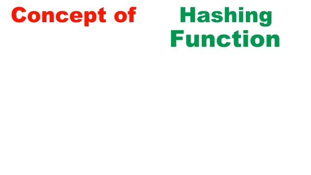 Hashing or Hashing Function смотреть онлайн