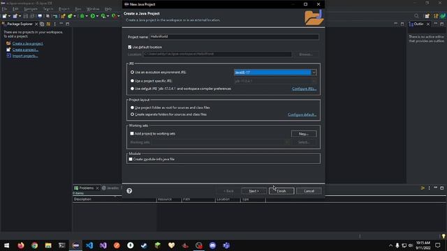 Como crear un proyecto de Java en Eclipse 2022 смотреть онлайн