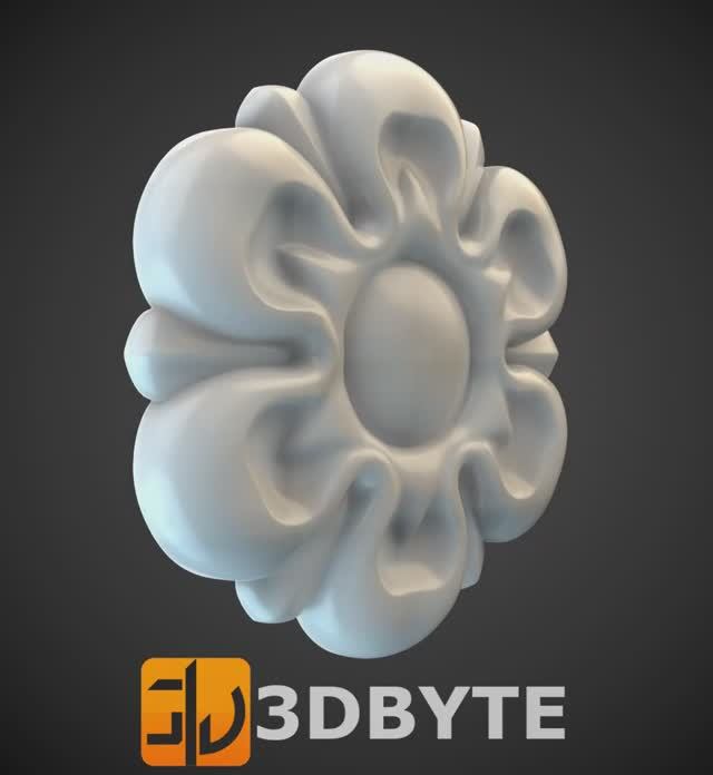 #3dmodel - Round #decor 16 || Круглый декор 16 #3dbyte #3dprint