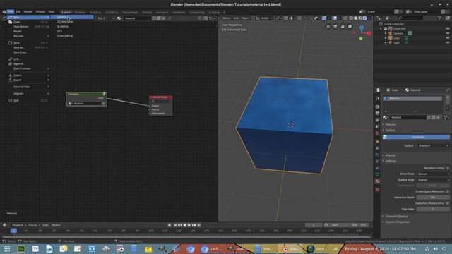 Blender 2.8 Eevee Tutorial - How to Save and Import Materials - Node Tree Group смотреть онлайн