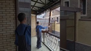 Сдвижны мягкие окна для балкона.