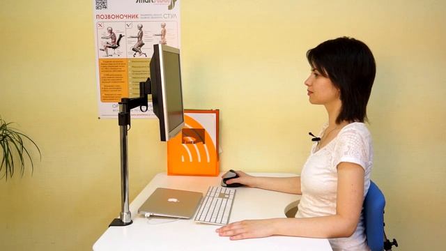 Компактный офисный стол Smartstool OneTouch Mini с регулировкой высоты смотреть онлайн