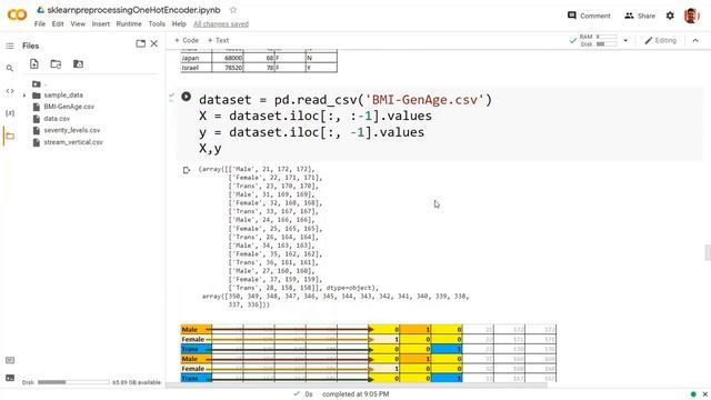 sklearn preprocessing OneHotEncoder | Nominal Encoding | OneHotEncoder | Nominal & Ordinal Encoding смотреть онлайн