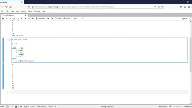 (Python) while loop смотреть онлайн