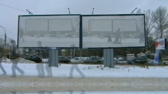 Видеоарт "Река на асфальте" ("River on the pavement") смотреть онлайн