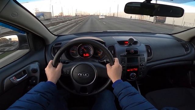 2009 KIA Cerato (1.6 AT 126 HP) POV test drive смотреть онлайн