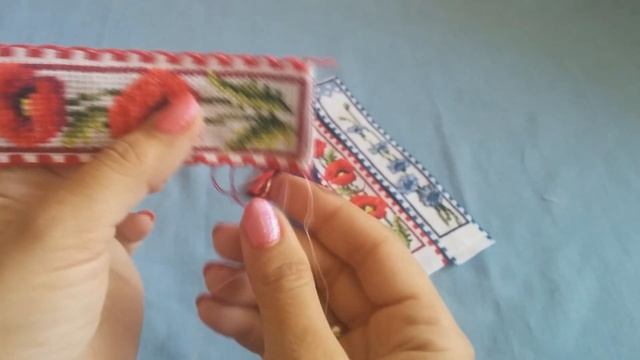 Закладки из тесьмы, МК //Вышивка крестиком смотреть онлайн