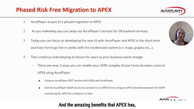 Oracle Forms Phased Migration to Apex with AuraPlayer - a combined solution for Oracle Forms and EB смотреть онлайн
