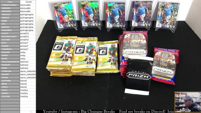 2020 Prizm Optic Mixer NFL Football Panini Group Break Tiered Randoms смотреть онлайн